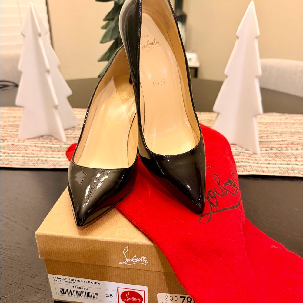 Christian Louboutin Black Patent Heels